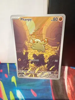Phanpy Pokemon TCG Holo Illustration Rare Card 205/191 Sv08: Surging Sparks - Image 1