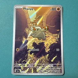 Phanpy Pokemon TCG Holo Illustration Rare Card 205/191 Sv08: Surging Sparks NM - Image 1