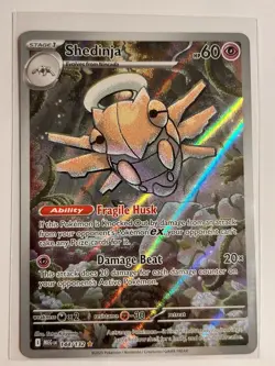 Pokemon Card TCG Shedinja 144/132 Mega Evolution Illustration Rare Near Mint - Image 1
