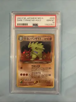 Pokemon Dark Tyranitar Neo 4 Destiny Holo Rare #248 2001 PSA 10 GM Japanese - Image 1