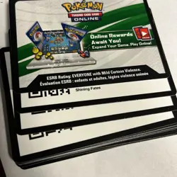 Pokemon Shining Fates Code Cards Lot Of 25 - Image 1