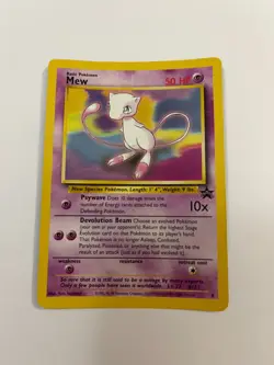 Pokemon Card Mew #8 WoTC Black Star Promo Non Holo Regular but Rare - Image 1