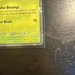Pokemon Card Leafeon Prismatic Evolutions Cosmo Holo Rare 005/131 - Image 4