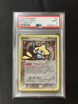 Jirachi 9/107 EX Deoxys Holo PSA 9 Mint Pokemon Card - Image 1