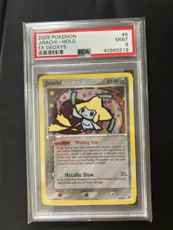 Jirachi 9/107 EX Deoxys Holo PSA 9 Mint Pokemon Card - Image 4