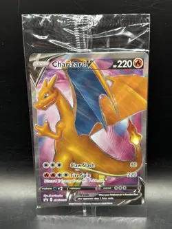 Charizard V SWSH050 SWSH: Sword & Shield SEALED PROMO Full Art Pokemon Card NM - Image 1