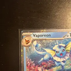 Vaporeon 022/131 Prismatic Evolutions Costco Exclusive Cosmos Holo Promo Card - Image 2