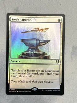 Steelshaper's Gift Commander Masters Foil Rare Sorcery White 059 Hildebrandt - Image 1