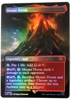 Mount Doom (Borderless) FOIL - Universes Beyond: LTR- EN - M 0343 - Image 1