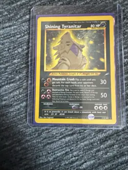 Shining Tyranitar - 113/105 - Pokemon Neo Destiny Unlimited Holo Rare Card LP - Image 2