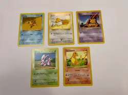 Shadowless Pokemon Base Set Lot Nidoran Staryu Charmander Abra Doduo WOTC - Image 1