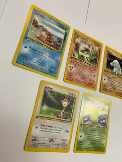 1st Edition Pokemon Neo Genesis Lot Phanpy Swinub Chikorita Sentret Quilava - Image 2