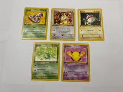 1st Edition Pokemon Team Rocket Lot Ekans Voltorb Meowth Oddish Drowzee - Image 1