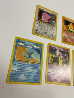 1st Edition Pokemon Neo Genesis Lot Wooper Snubbull Cyndaquil Girafarig Hoppip - Image 2
