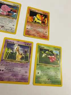 1st Edition Pokemon Neo Genesis Lot Wooper Snubbull Cyndaquil Girafarig Hoppip - Image 3