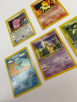 1st Edition Pokemon Neo Genesis Lot Wooper Snubbull Cyndaquil Girafarig Hoppip - Image 5
