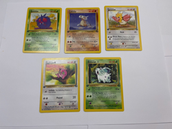 1st Edition Pokemon Jungle Lot Venonat Cubone Spearow Jigglypuff Nidoran - Image 1