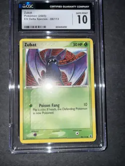 2005 Zubat 88/113 EX Delta Species CGC GEM MINT 10 Pokemon TCG Vintage - Image 5