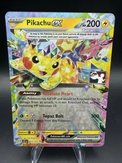 Pokemon Pikachu ex 057/191 Play! Prize Pack Series 7 Surging Sparks Pack Fresh - Image 1