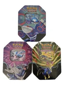 Set Of 3 X Pokemon TCG Azure Legends Tin Factory Sealed New SCARLET VIOLET - Image 1