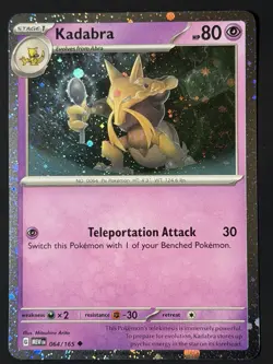 Kadabra SWIRL Pokemon Promos 064/165 Holo Promo Cosmos Holo Rare NM - Image 2