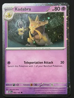 Kadabra SWIRL Pokemon Promos 064/165 Holo Promo Cosmos Holo Rare NM - Image 5