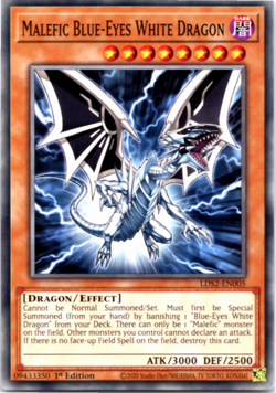 Malefic Blue-Eyes White Dragon - LDS2-EN005 - Common - 1st Edition - Yugioh - Image 1