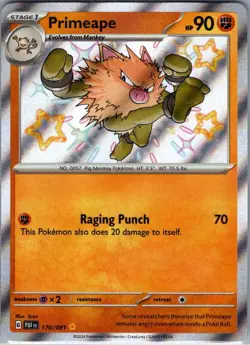 Primeape 170/091 SV: Paldean Fates - Pokemon Card - NM - Image 1