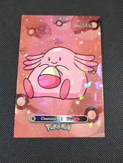 Pokemon 2024 Card Database Cracked Ice Holo Chansey 113 Peru Borderless - Image 1