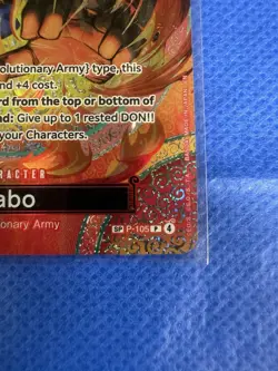 One Piece Card Game - Sabo - P-105 - OP15 SP Rare - NM English - Image 5