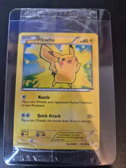 Pokemon Pikachu XY 42/146 Holo Movie Promo Factory Sealed 2 Card Pack - Image 3