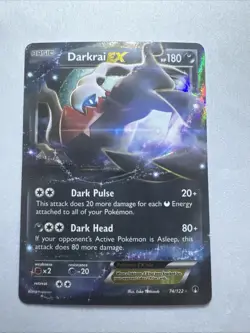 Pokemon TCG Darkrai-EX Breakpoint Holo Card 74/122 EX NM Condition - Image 1