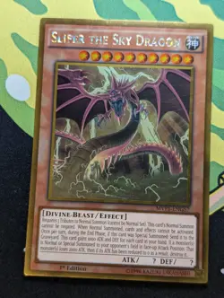 Slifer the Sky Dragon MVP1-ENG57 1st Edition Gold Rare YuGiOh TCG Card - Image 1