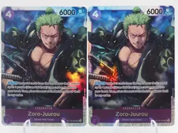 2x One Piece Card Game, Zoro-Juurou SR, ST18-004, Starter Deck 18 NM - Image 1