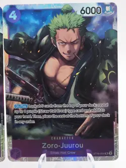 2x One Piece Card Game, Zoro-Juurou SR, ST18-004, Starter Deck 18 NM - Image 3