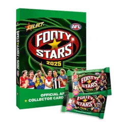 2025 AFL Footy Stars Binder Album w/ Two Packs of Collector Cards - Image 1