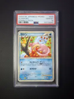 2009 Pokemon Japanese Promo Domino's Pizza #028 Slowpoke PSA 10 GEM MINT TCG - Image 1
