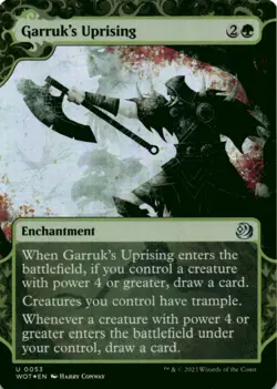 MTG Garruk's Uprising Foil NM Wilds of Eldraine: Enchanting Tales Magic 53 - Image 1