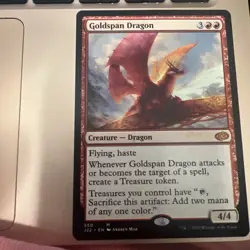 Goldspan Dragon Jumpstart 2022 Regular Mtg - Image 1