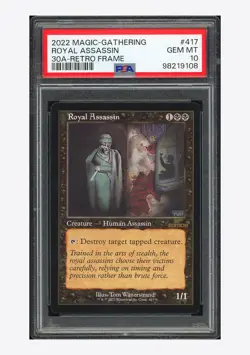 Magic The Gathering PSA 10 Royal Assassin 2022 #417 30th Anniv. ED. Retro Frame - Image 1