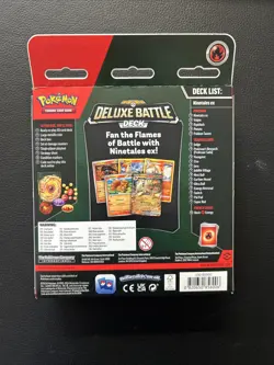 Pokemon TCG Ninetales ex Deluxe Battle Deck 60 Cards Playmat Deck Box Coin Foil - Image 3