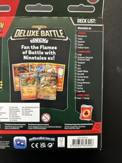 Pokemon TCG Ninetales ex Deluxe Battle Deck 60 Cards Playmat Deck Box Coin Foil - Image 5