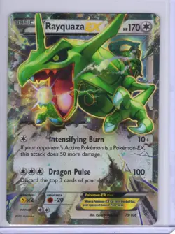 Pokemon Rayquaza EX 75/108 Roaring Skies Ultra Rare Holo 170HP 2015 - Image 1