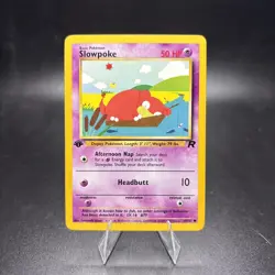 1st Edition Slowpoke 67/82 - Team Rocket - Pokemon Card - Near Mint (NM) -j - Image 1