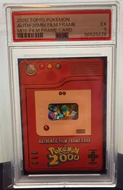 2000 Topps Pokemon Movie Film Frame PSA 5 Pikachu Bulbasaur Squirtle - Image 4