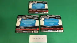 3 Sets-Pokemon Scarlet Violet Black Bolt Tech Sticker Collection 3 Pack Blister - Image 2