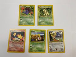 1st Edition Pokemon Neo Genesis Lot Bayleef Gloom Quilava Stantler Shuckle - Image 1