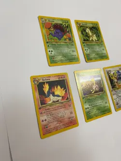 1st Edition Pokemon Neo Genesis Lot Bayleef Gloom Quilava Stantler Shuckle - Image 2