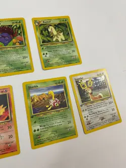 1st Edition Pokemon Neo Genesis Lot Bayleef Gloom Quilava Stantler Shuckle - Image 3