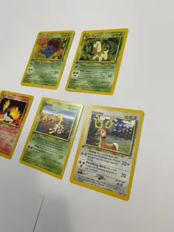 1st Edition Pokemon Neo Genesis Lot Bayleef Gloom Quilava Stantler Shuckle - Image 4